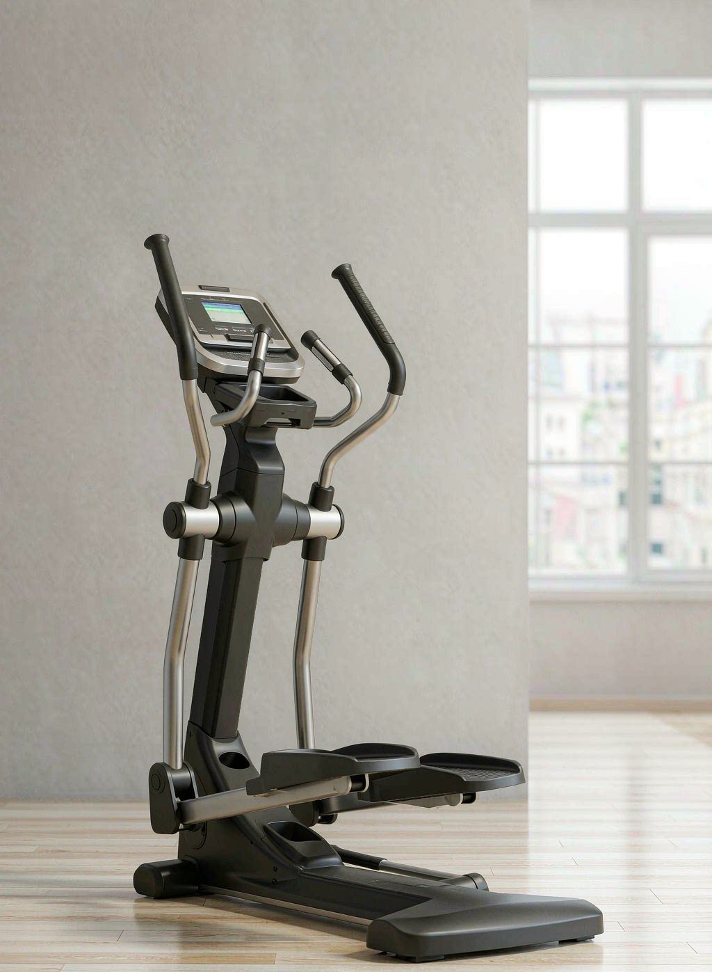Elliptical cross trainer in a bright room